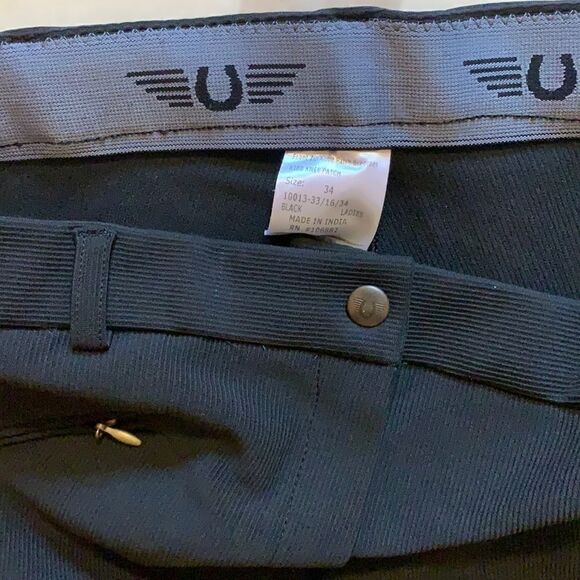 NEW WITH TAGS WOMEN’S TUFFRIDER FRONT ZIP KNEE PATCH BREECHES SIZE 34 - Picture 5 of 7